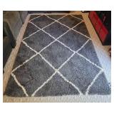 Safavieh Hudson Shag Area Rug - Dark Grey/Ivory, 75" x 110"