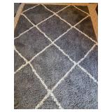 Safavieh Hudson Shag Area Rug - Dark Grey/Ivory, 75" x 110"