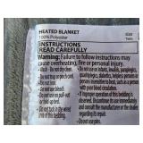 Twin Size Heated Blanket with Corded Controller