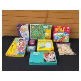 Collection of Board Games Including The Simpsons 3D Chess and Pictionary