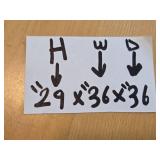 Wooden Dining Table, 36" x 36", Light Finish