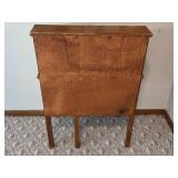 Vintage Roll-Top Wooden Desk with Drawers