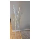 Modern White Metal Coat Rack