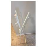 Modern White Metal Coat Rack