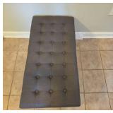 Tufted Storage Ottoman with Nailhead Trim