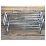 Metal Shoe Rack with Dual-Tier Design
