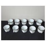 Bernardaud France Athena Porcelain Tea Set - Cups & Saucers