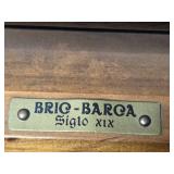 Handcrafted 19th Century Style Bric-Barca Model Ship