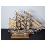 Handcrafted 19th Century Style Bric-Barca Model Ship
