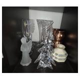 Collection of Crystal Glassware and Decorative Items