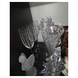 Collection of Crystal Glassware and Decorative Items