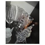 Collection of Crystal Glassware and Decorative Items
