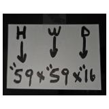 Large Black Bookshelf with Storage Baskets - Books & Contents Not Inc - Sold in Separate Lots