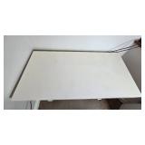 Modern White Desk with Drawer - 30" H x 48" W x 22" D