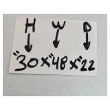 Modern White Desk with Drawer - 30" H x 48" W x 22" D