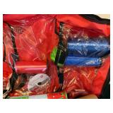 Christmas Gift Wrap and Storage Set with Wrapping Paper, Ribbons, and Bag