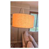 Elegant Floor Lamp with Large Fabric Shade