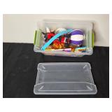 Mixed Household Items Collection with Toys, Plate, Hand Weights and More