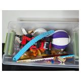 Mixed Household Items Collection with Toys, Plate, Hand Weights and More