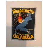 Set of 4 Pottery Barn Vintage Posters Martini Cocktail Plates