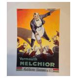 Set of 4 Pottery Barn Vintage Posters Martini Cocktail Plates