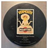 Set of 4 Pottery Barn Vintage Posters Martini Cocktail Plates