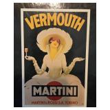 Set of 4 Pottery Barn Vintage Posters Martini Cocktail Plates