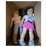 Collection of 2 American Girl Dolls with Accessories