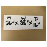 Rustic Two-Drawer Nightstand in Distressed Wood Finish