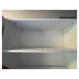 Tall White Bookshelf with Adjustable Shelves