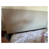 Full Size Bed with Upholstered Headboard and Mattress Set