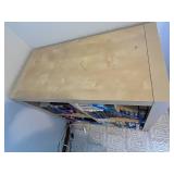 Used Wooden Bookshelf with Contemporary Design - contents not included