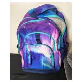 3-Piece Set: Galaxy Backpack, Bedsure Fleece Throw Blanket, and Monster Plush Toy