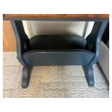 Vintage Wooden Side Table with Drawer and Shelf