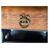 Vintage Wooden Side Table with Drawer and Shelf