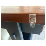 Vintage Wooden Side Table with Drawer and Shelf