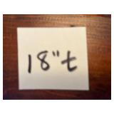 Eiffel Tower Lamp with Pink Trim Shade, 18" Tall