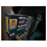 Collection of Baby Blankets (one personalized Kathryn), Clorox Toilet Wand Kit, and Tote Bag