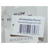 2 Pack Standard/Queen Soft White Duck Feather & Down  Pillow
