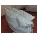 2 Pack Standard/Queen Soft White Duck Feather & Down  Pillow
