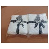 2 Pack KING White  100% Cotton Sateen Fitted Sheet Separate | BOKSER HOME