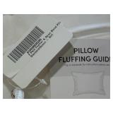 2 Pack Soft White Duck Feather & Down Bed Pillow Standard-Queen