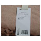 Full/Queen Bokser Home Duvet Cover French Linen Clay,