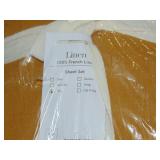 Full 100% French Linen Sheet Set  Honey