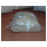 Window Curtain Set  50" W x 96" L - Putty Heather 100% French Linen