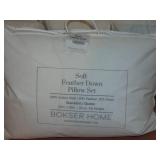 2 Pack Standard/Queen Soft White Duck Feather & Down  Pillow