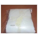 Full Queen White French Linen and Cotton Duvet Cover & Sham Set