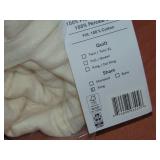 Cream French Linen Box Stitch Quilted Sham Set