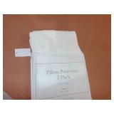 5 Pack Zip Pillow Protector, 100% Cotton Queen  White