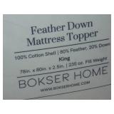King Feather & Down Plush Luxury Mattress Topper | BOKSER HOME 810098939249